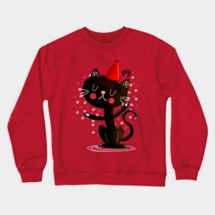 Christmas cat Crewneck Sweatshirt